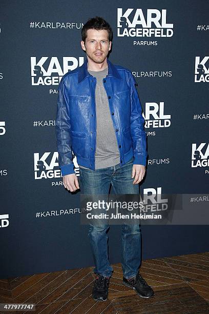 Pierre Deladonchamps attends the Karl Lagerfeld New Perfume launch party at Palais Brongniart on March 11, 2014 in Paris, France.