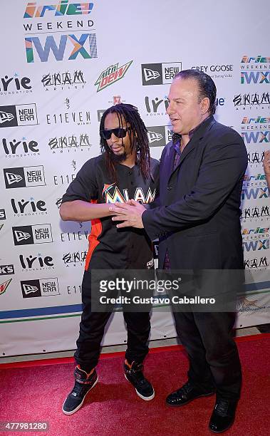 Lil' Jon and Gino Lopinto attends Irie Weekend Closing Party With Timbaland & Lil' Jon at E11EVEN on June 20, 2015 in Miami, Florida.