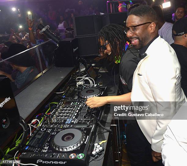 Lil' Jon and DJ IRIE attends Irie Weekend Closing Party With Timbaland & Lil' Jon at E11EVEN on June 20, 2015 in Miami, Florida.