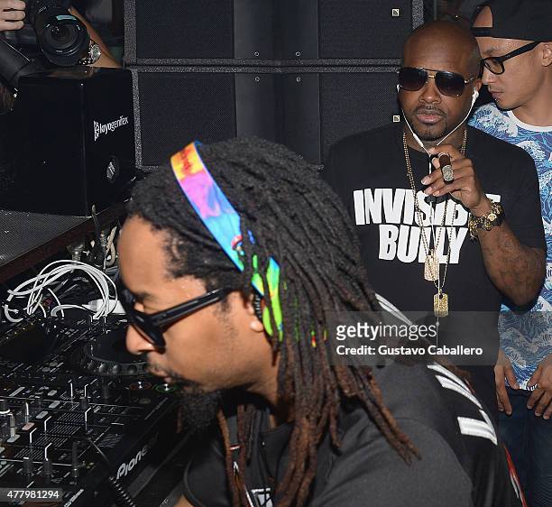 Lil' Jon and Jermaine Dupri attends Irie Weekend Closing Party With Timbaland & Lil' Jon at E11EVEN on June 20, 2015 in Miami, Florida.