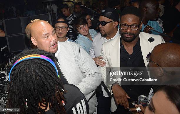 Fat Joe,Timbaland, DJ IRIE and Jermaine Dupri attends Irie Weekend Closing Party With Timbaland & Lil' Jon at E11EVEN on June 20, 2015 in Miami,...