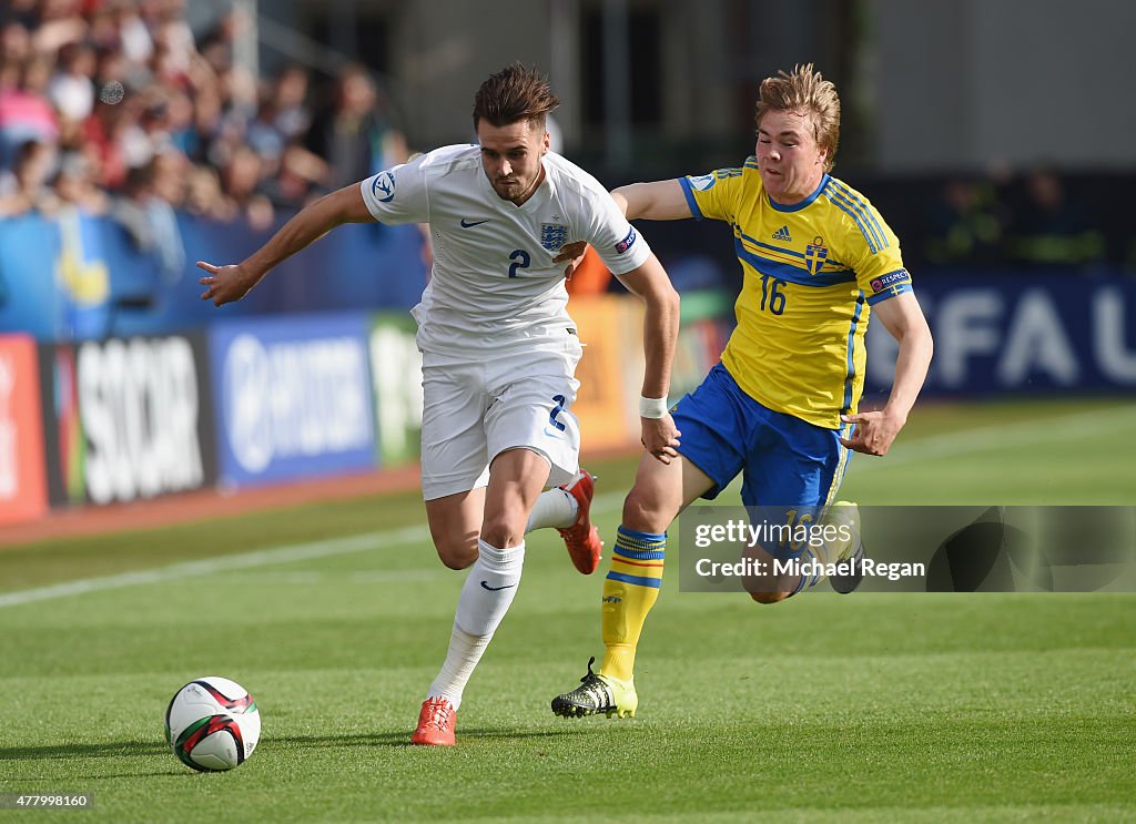 Sweden v England - UEFA Under21 European Championship 2015