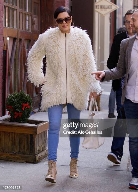 Jessie J is seen in Soho on March 11, 2014 in New York City.