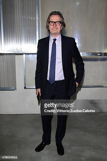 Gary Oldman attends the Prada show during the Milan Men's Fashion Week Spring/Summer 2016 on June 21, 2015 in Milan, Italy.
