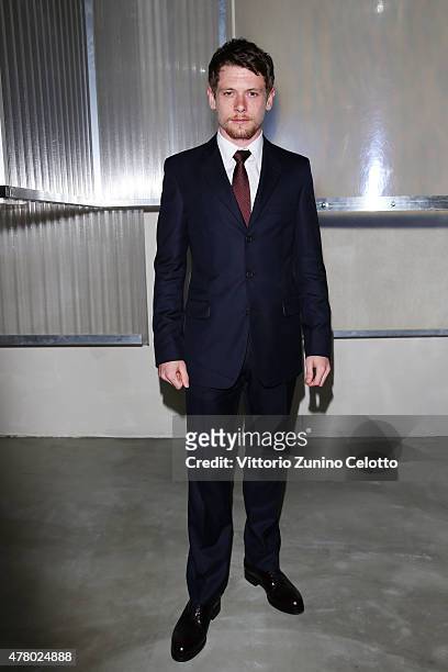 Jack O'Connell attends the Prada show during the Milan Men's Fashion Week Spring/Summer 2016 on June 21, 2015 in Milan, Italy.