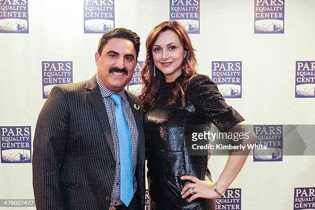 Reza Farahan and Bita Daryabari attend the PARS Equality Center 4th Annual Nowruz Gala at Marriott Waterfront Burlingame Hotel on March 8, 2014 in...