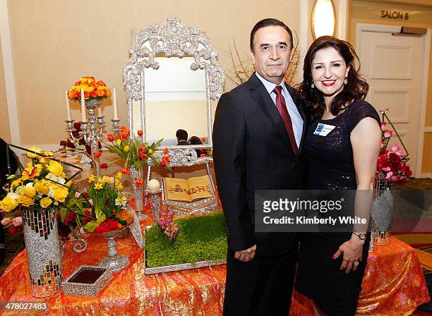 Bahman Daryabary and Farkhondeh Saeb attend the PARS Equality Center 4th Annual Nowruz Gala at Marriott Waterfront Burlingame Hotel on March 8, 2014...