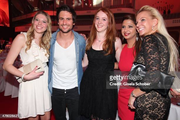 Tom Beck and fans attend the LEA - Live Entertainment Award 2014 at Festhalle Frankfurt on March 11, 2014 in Frankfurt am Main, Germany.