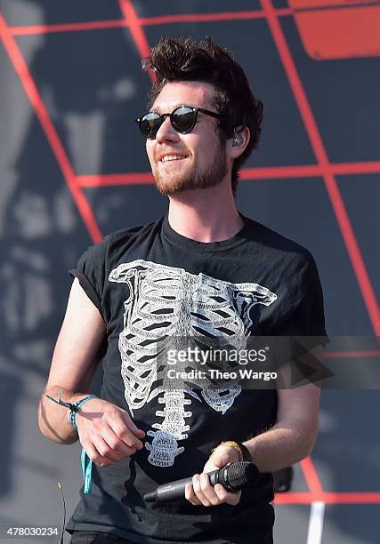 Singer/Songwriter Dan Smith of Bastille performs onstage during day 4 of the Firefly Music Festival on June 21, 2015 in Dover, Delaware.