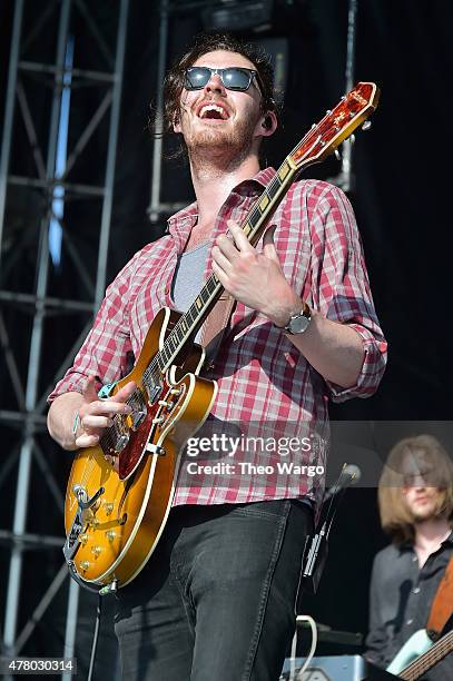 Musician Andrew Hozier-Byrne of Hozier performs onstage during day 4 of the Firefly Music Festival on June 21, 2015 in Dover, Delaware.