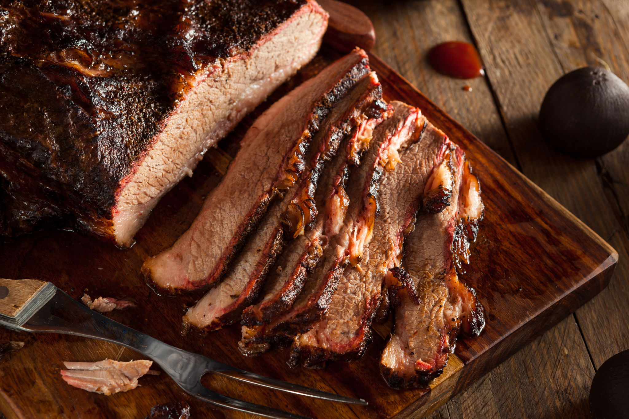 sliced brisket