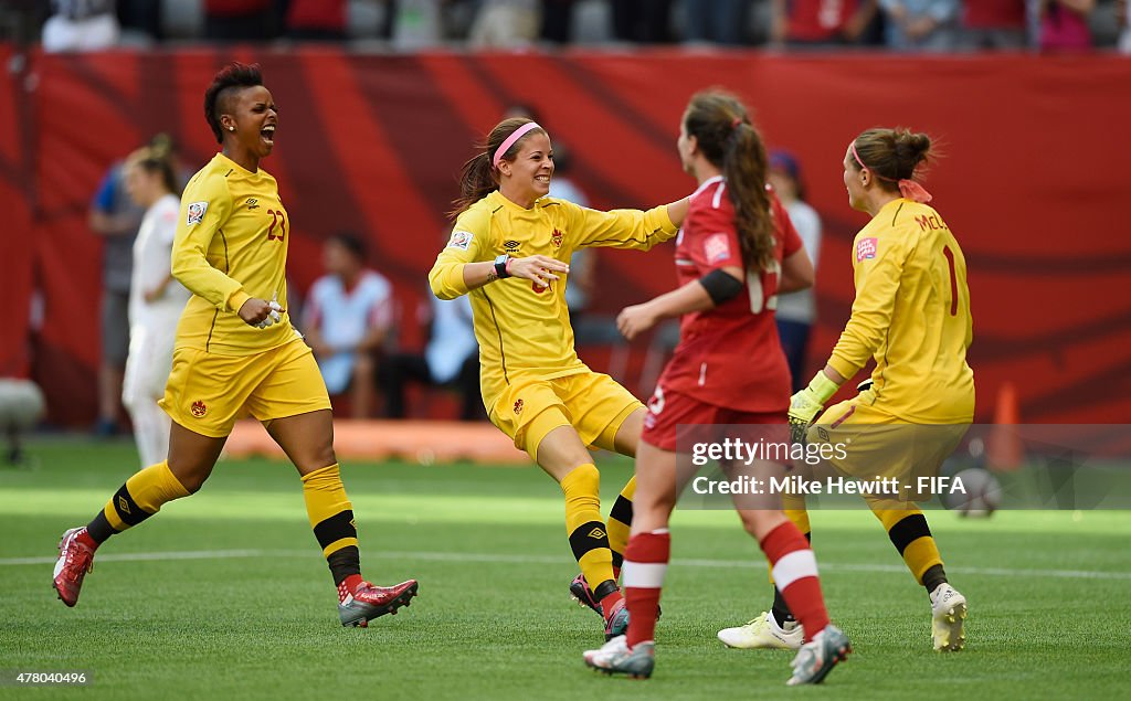 Canada v Switzerland: Round of 16 - FIFA Women's World Cup 2015