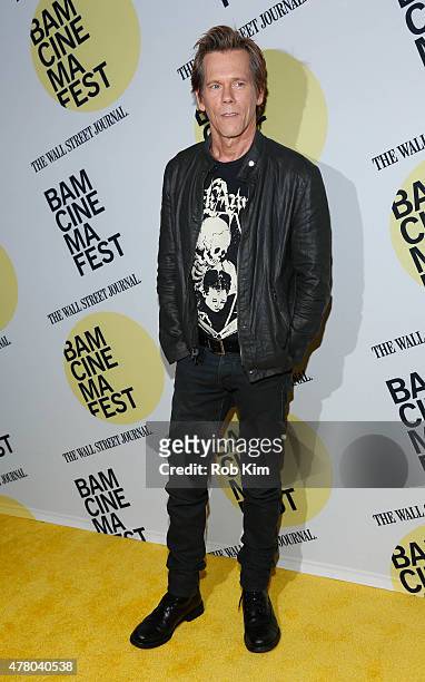 Kevin Bacon attends the premiere of "Cop Car" during BAMcinemaFest 2015 at the BAM Peter Jay Sharp Building on June 21, 2015 in New York City.