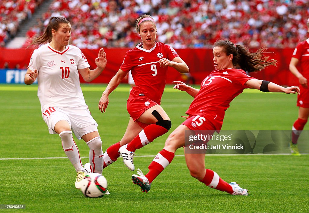 Canada v Switzerland: Round 16 - FIFA Women's World Cup 2015