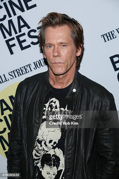 Kevin Bacon attends the premiere of "Cop Car" during BAMcinemaFest 2015 at the BAM Peter Jay Sharp Building on June 21, 2015 in New York City.