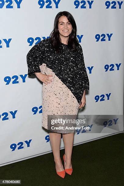 Abbi Jacobson attends 92nd Street Y Presents: Abbi Jacobson and Ilana Glazer In Conversation with Amy Ryan at 92nd Street Y on June 21, 2015 in New...