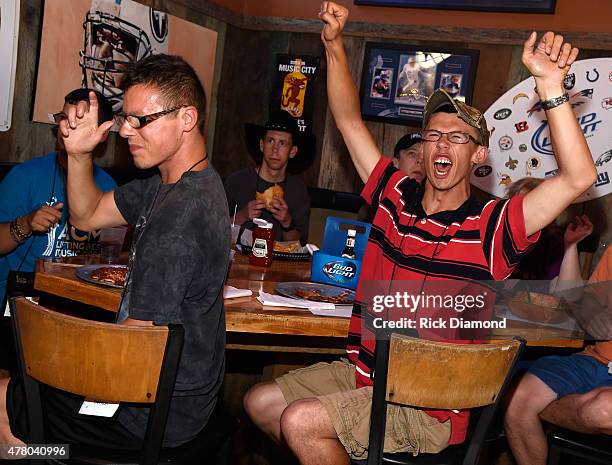 Campers attend ACM Lifting Lives Music Camp Karaoke Night With The Swon Brothers at Winners on June 21, 2015 in Nashville, Tennessee.