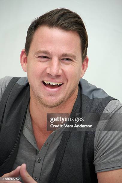 Channing Tatum at the "Magic Mike XXL" Press Conference at The London West Hollywood on June 19, 2015 in West Hollywood, California.