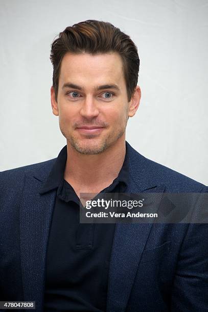 Matt Bomer at the "Magic Mike XXL" Press Conference at The London West Hollywood on June 19, 2015 in West Hollywood, California.