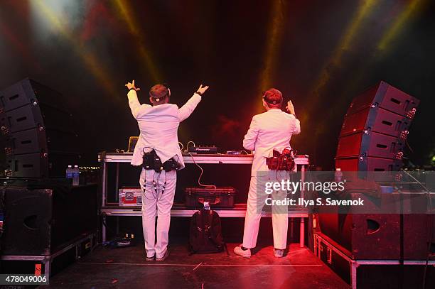 The White Panda performs onstage during day 4 of the Firefly Music Festival on June 21, 2015 in Dover, Delaware.