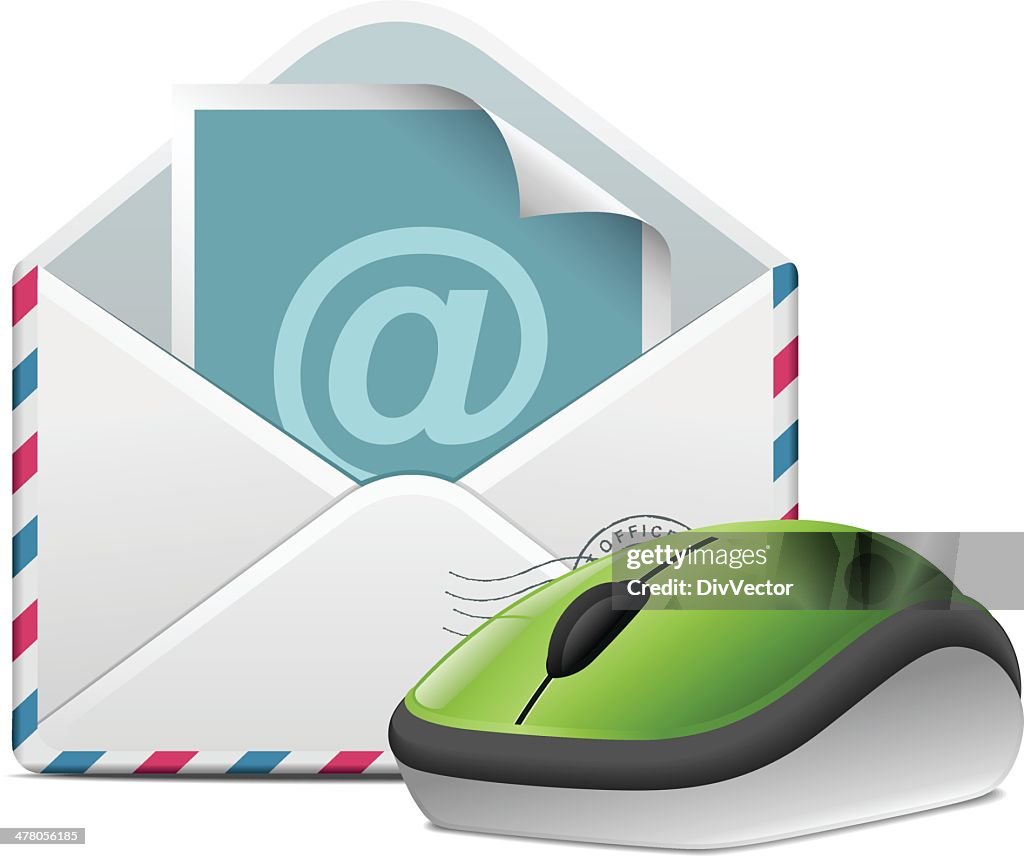 Email Mouse Icon Mail With Wireless Mouse High-Res Vector Graphic - Getty Images