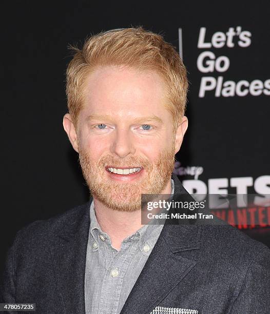 Jesse Tyler Ferguson arrives at the Los Angeles premiere of "Muppets Most Wanted" held at the El Capitan Theatre on March 11, 2014 in Hollywood,...