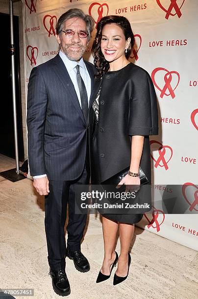 Geraldo Rivera and wife Erica Michelle Levy attend the Love Heals 2014 Gala at Four Seasons Restaurant on March 11, 2014 in New York City.