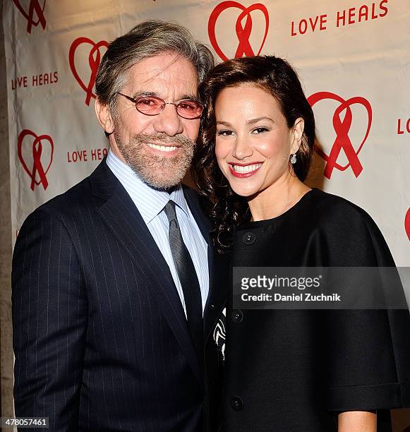 Geraldo Rivera and wife Erica Michelle Levy attend the Love Heals 2014 Gala at Four Seasons Restaurant on March 11, 2014 in New York City.