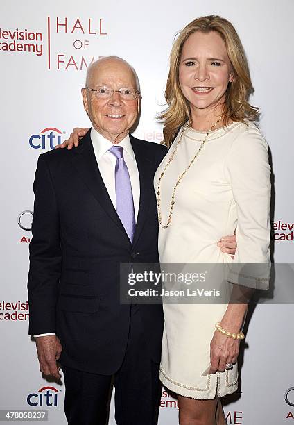 Producer Brandon Stoddard and A.B. Stoddard attend the Television Academy's 23rd Hall of Fame induction gala at Regent Beverly Wilshire Hotel on...