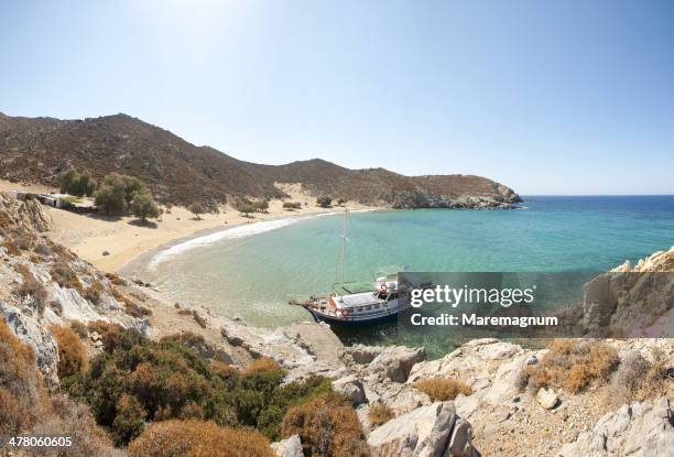 psili ammos beach - patmos greece stock pictures, royalty-free photos & images