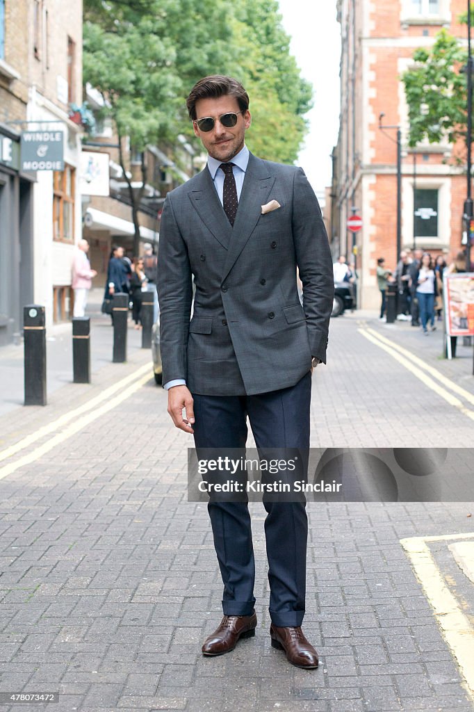 Street Style - London Collections: MEN SS16 - June 12 To June 15, 2015