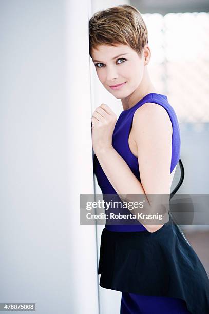 Actress Andrea Osvart is photographed for Self Assignment on November 07, 2013 in Rome, Italy. .