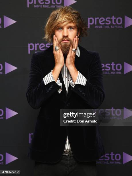 Danny Clayton poses at the Foxtel Presto launch at the Ivy on March 12, 2014 in Sydney, Australia.