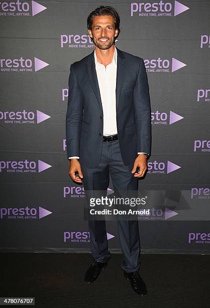 Tim Robards poses at the Foxtel Presto launch at the Ivy on March 12, 2014 in Sydney, Australia.