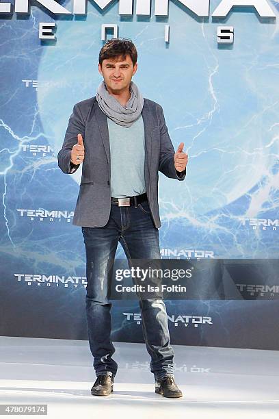 Lenn Kudrjawizki attends the European Premiere of 'Terminator: Genisys' at the CineStar Sony Center on June 21, 2015 in Berlin, Germany.