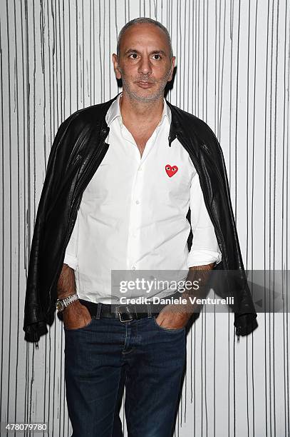 Alessandro DellAcqua attends the Gucci fashion show during the Milan Men's Fashion Week Spring/Summer 2016 on June 22, 2015 in Milan, Italy.