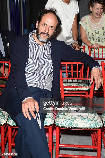 Luca Guadagnino attends the Gucci fashion show during the Milan Men's Fashion Week Spring/Summer 2016 on June 22, 2015 in Milan, Italy.