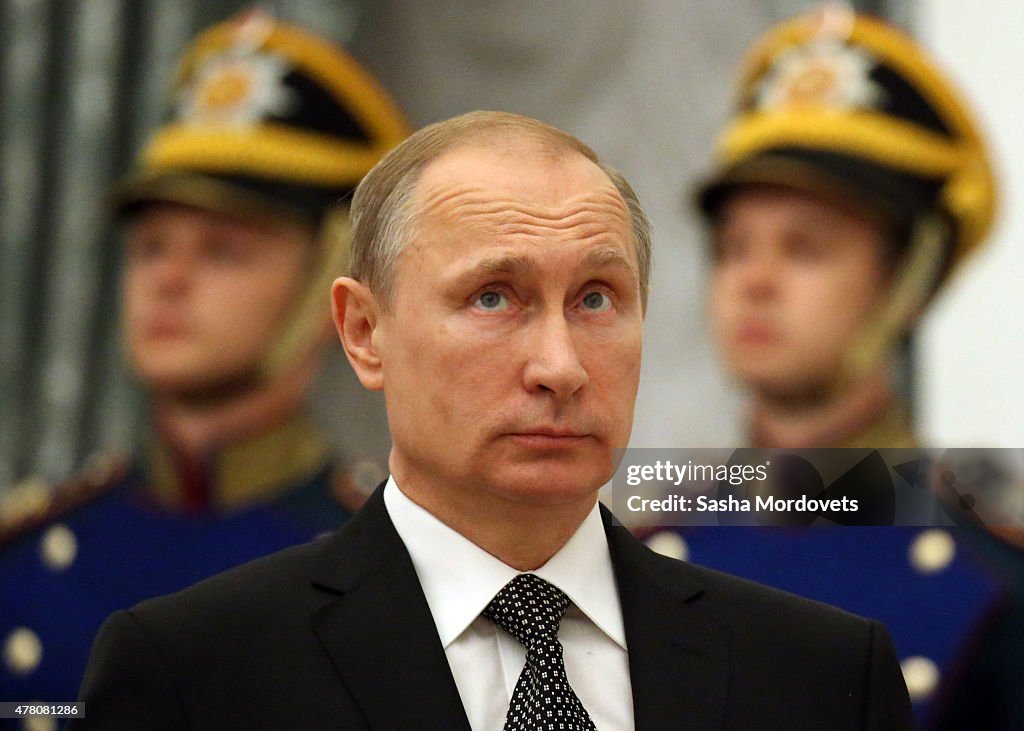 Vladimir Putin Confers The City of Military Glory