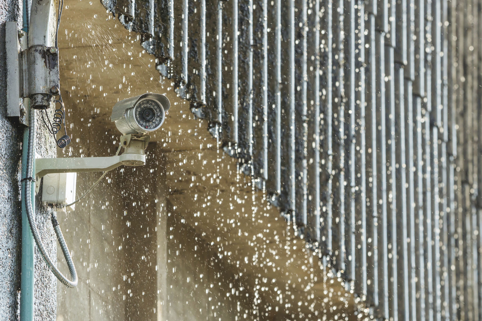 security camera rain