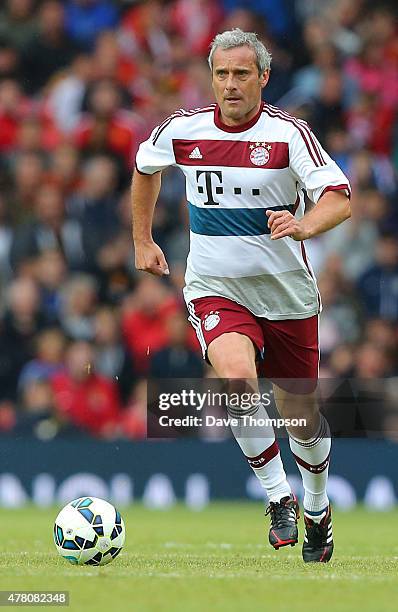 Markus Schupp of Bayern Munich All Stars during the Manchester United Foundation charity match between Manchester United Legends and Bayern Munich...