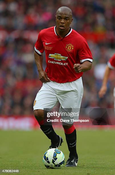 Quinton Fortune of Manchester United Legends during the Manchester United Foundation charity match between Manchester United Legends and Bayern...