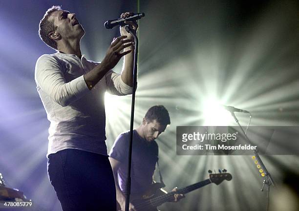 Chris Martin of Coldplay performs as part of the iTunes Festival at the Moody Theater on March 11, 2014 in Austin, Texas.