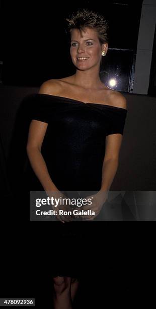 Dana Sparks attends CBS TV Affiliates Dinner on May 20, 1987 at the Century Plaza Hotel in Century City, California.