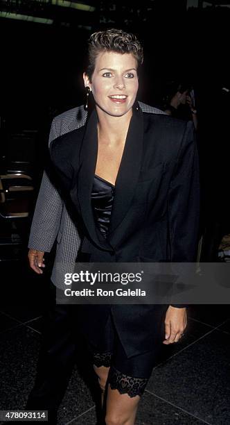 Dana Sparks attends the premiere of "Great Balls Of Fire" on June 29, 1989 at the Director's Guild Theater in Hollywood, California.