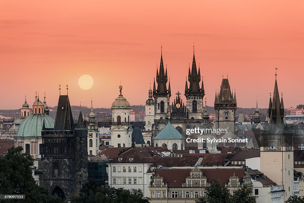 Sunrise on Prague