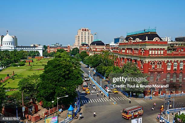 india, kolkata, bbd bagh, writers building - kolkata stock pictures, royalty-free photos & images