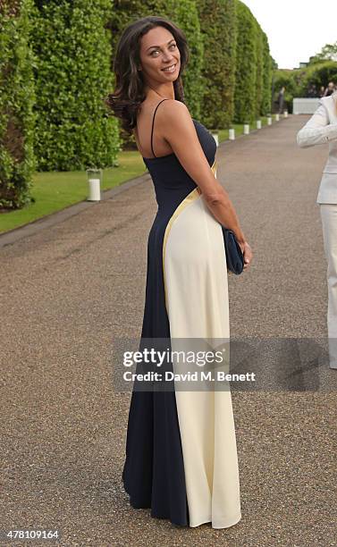 Lilly Becker attends The Ralph Lauren & Vogue Wimbledon Summer Cocktail Party hosted by Alexandra Shulman and Boris Becker at The Orangery at...