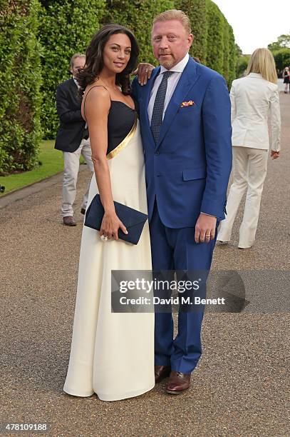 Lilly Becker and Boris Becker attend The Ralph Lauren & Vogue Wimbledon Summer Cocktail Party hosted by Alexandra Shulman and Boris Becker at The...