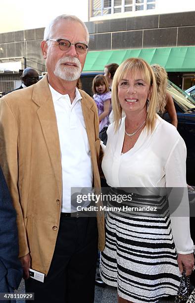 Randy Whitman and Gigi Whitman attends "An Unbreakable Bond" premiere during the Miami International Film Festival at Gusman Center for the...