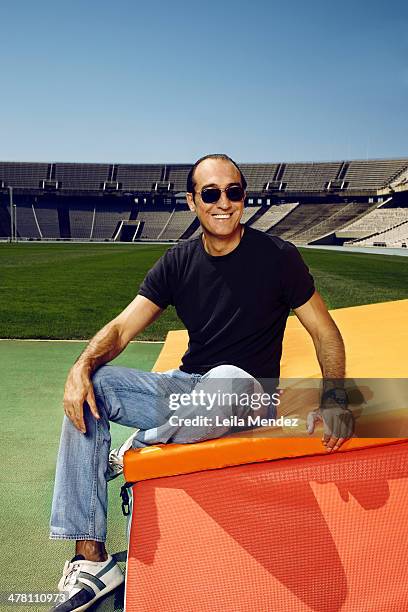 Former professional basketball player Juan Antonio San Epifanio is photographed for El Pais in Barcelona, Spain.